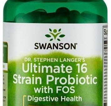 Swanson Dr Stephen Langer s Ultimate 16 Strain Probiotic with FOS, 32 Billion CFU - 60 vcaps Hot on Sale