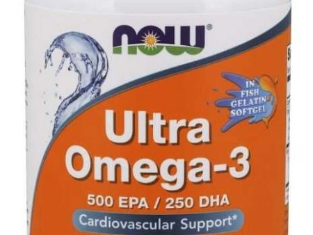 NOW Foods Ultra Omega-3 (In Fish Gelatin Softgels) - 180 fish softgels For Cheap