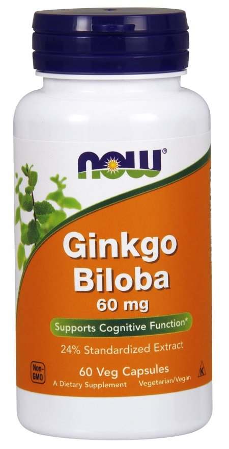 NOW Foods Ginkgo Biloba, 60mg - 60 vcaps Sale