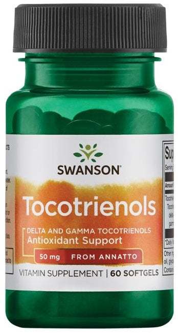 Swanson Tocotrienols, 50mg - 60 softgels Online Hot Sale