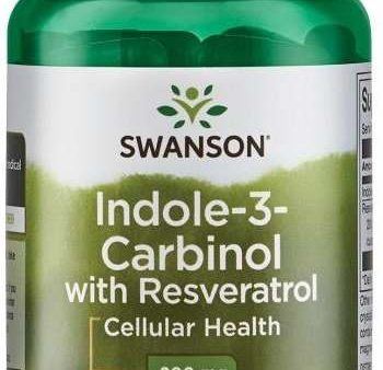 Swanson Indole-3-Carbinol with Resveratrol, 200mg - 60 caps Hot on Sale