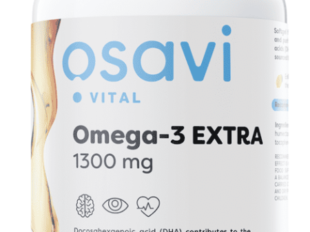 Osavi Omega-3 Extra Molecularly Distilled, 1300mg (Lemon) - 60 softgels Online now