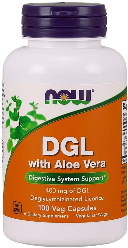 NOW Foods DGL with Aloe Vera - 100 vcaps Online now