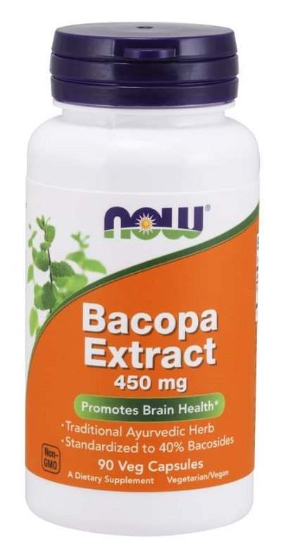 NOW Foods Bacopa Extract, 450mg - 90 vcaps Hot on Sale