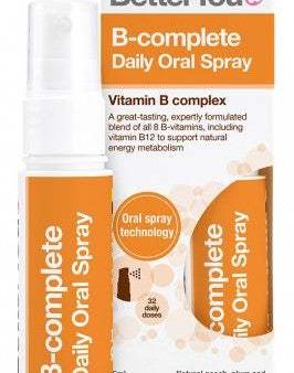 BetterYou B-complete Daily Oral Spray, Natural Peach, Plum & Raspberry - 25 ml Sale