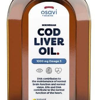 Osavi Norwegian Cod Liver Oil, 1000mg Omega 3 (Lemon) - 250 ml Sale