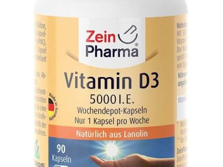 Zein Pharma Vitamin D3, 5000 IU - 90 caps Online Sale