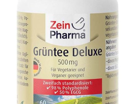 Zein Pharma Green Tea Deluxe, 500mg - 60 caps on Sale