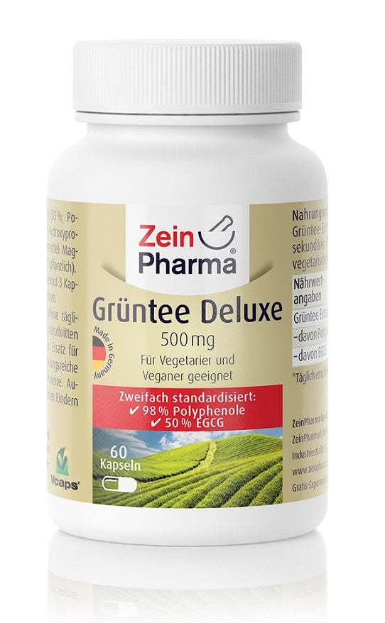 Zein Pharma Green Tea Deluxe, 500mg - 60 caps on Sale