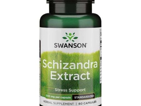 Swanson Schizandra Extract, 500mg - 60 caps on Sale