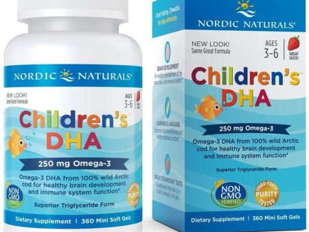 Nordic Naturals Children s DHA, 250mg Omega-3 Strawberry - 360 mini softgels For Discount