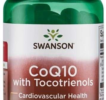 Swanson CoQ10, 100 mg (with 10mg Tocotrienols) - 60 softgels Online now