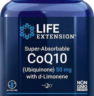 Life Extension Super-Absorbable CoQ10 (Ubiquinone) with d-Limonene, 100mg - 60 softgels Supply