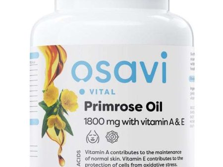 Osavi Primrose Oil with Vitamin A & E, 1800mg - 60 softgels For Cheap