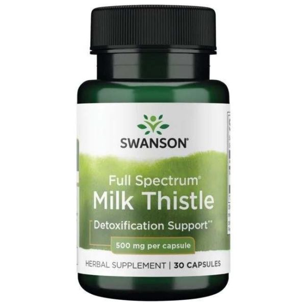 Swanson Full Spectrum Milk Thistle, 500mg - 30 caps Online now