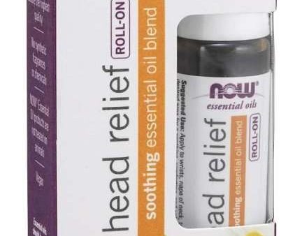 NOW Foods Essential Oil, Head Relief Blend Roll-On - 10 ml Supply