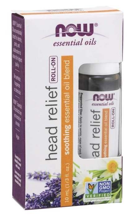 NOW Foods Essential Oil, Head Relief Blend Roll-On - 10 ml Supply