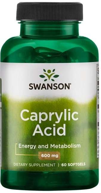 Swanson Caprylic Acid, 600mg - 60 softgels Hot on Sale