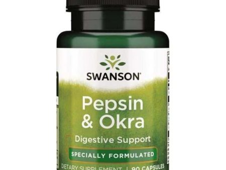 Swanson Pepsin & Okra - 90 caps on Sale