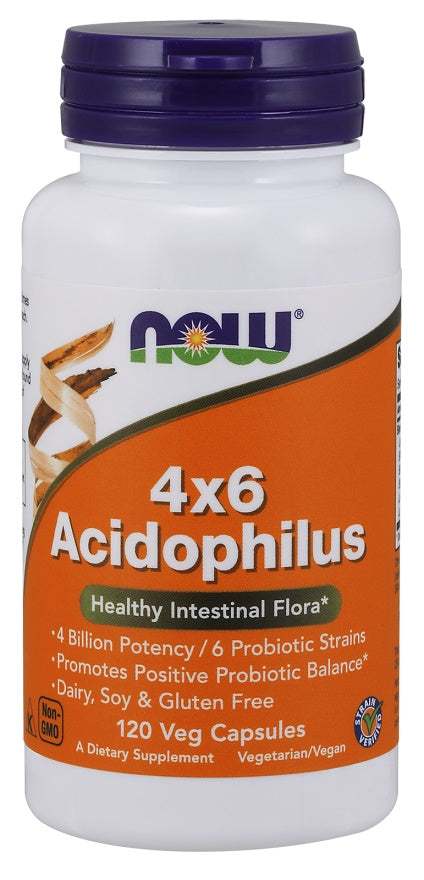 NOW Foods Acidophilus 4X6 - 120 vcaps Online Sale