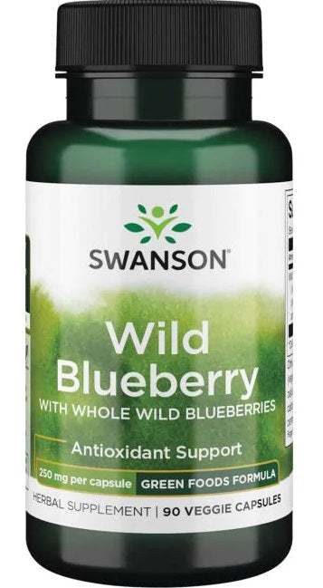 Swanson Wild Blueberry, 250mg - 90 vcaps Online