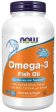 NOW Foods Omega-3 Fish Oil, Molecularly Distilled - 200 fish softgels Discount