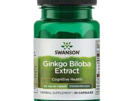 Swanson Ginkgo Biloba Extract, 60mg - 30 caps Sale