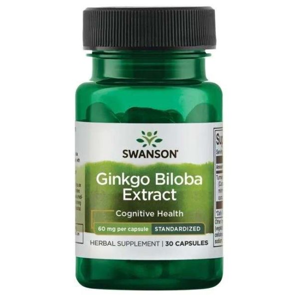 Swanson Ginkgo Biloba Extract, 60mg - 30 caps Sale