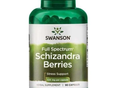 Swanson Full Spectrum Schizandra Berries, 525mg - 90 caps For Discount