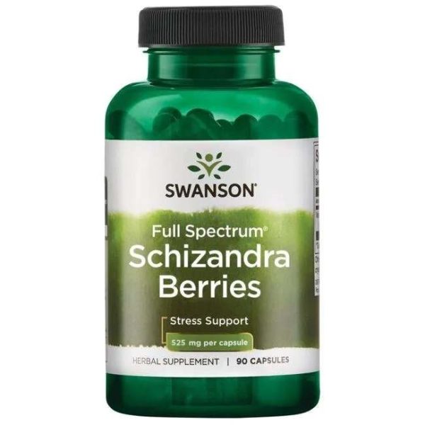 Swanson Full Spectrum Schizandra Berries, 525mg - 90 caps For Discount