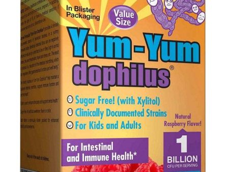 Jarrow Formulas Yum-Yum Dophilus, 1 Billion CFU (Raspberry) - 120 chewable tabs Fashion