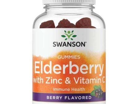 Swanson Elderberry Gummies with Zinc & Vitamin C, Berry - 60 gummies Cheap