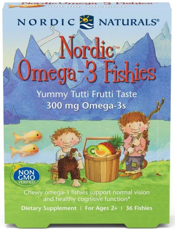 Nordic Naturals Nordic Omega-3 Fishies, 300mg Yummy Tutti Frutti Taste - 36 fishies For Cheap