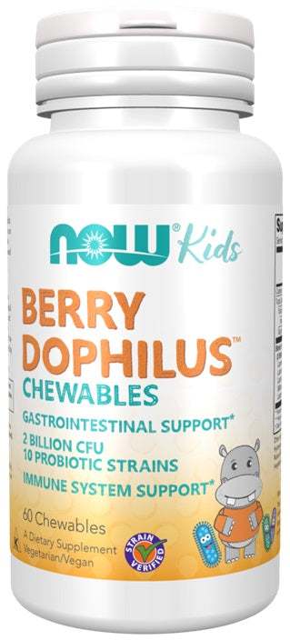 NOW Foods BerryDophilus Kids Chewables - 60 chewables Hot on Sale