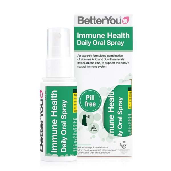 BetterYou Immune Health Oral Spray, Natural Orange & Peach - 50 ml Online now