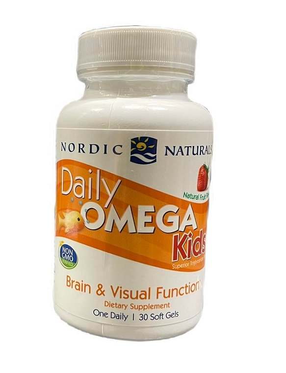 Nordic Naturals Daily Omega Kids, Natural Fruit Flavor - 30 softgels For Sale