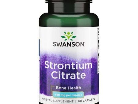 Swanson Strontium Citrate, 340mg - 60 caps Online Sale