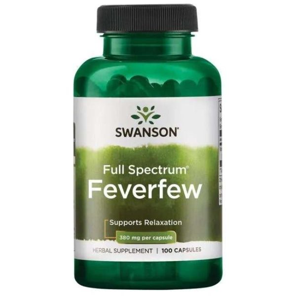 Swanson Full Spectrum Feverfew, 380mg - 100 caps For Sale