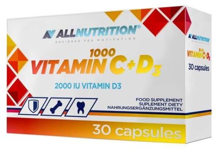 Allnutrition Vitamin C 1000 + D3 - 30 caps Online