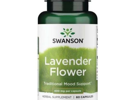 Swanson Lavender Flower, 400mg - 60 caps Online Sale