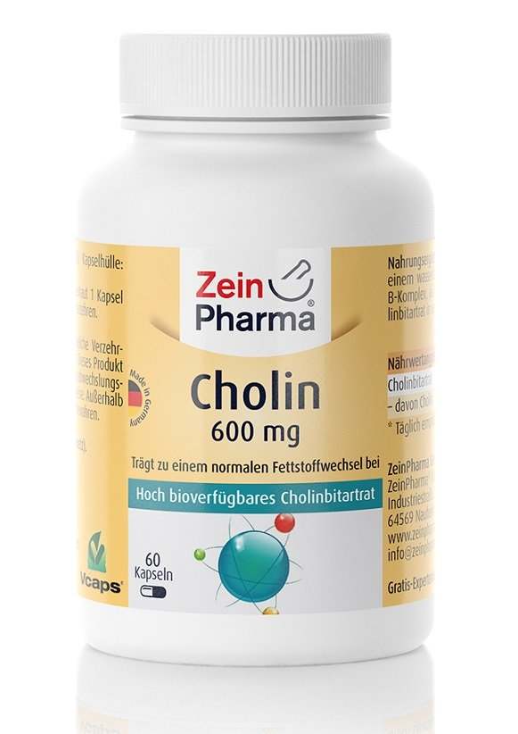 Zein Pharma Choline, 600mg - 60 caps Online