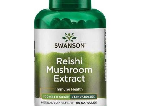 Swanson Reishi Mushroom Extract, 500mg - 90 caps Supply