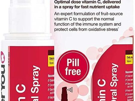 BetterYou Vitamin C Daily Oral Spray, Natural Cherry and Pomegranate - 50 ml For Discount