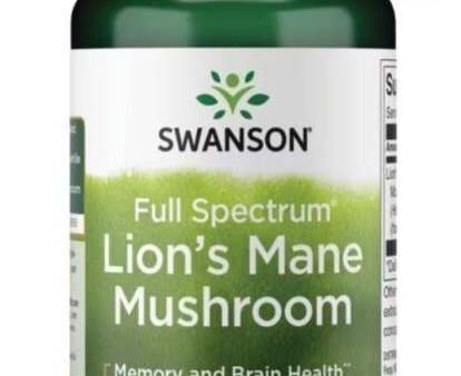 Swanson Full Spectrum Lion s Mane Mushroom, 500mg - 60 caps Online