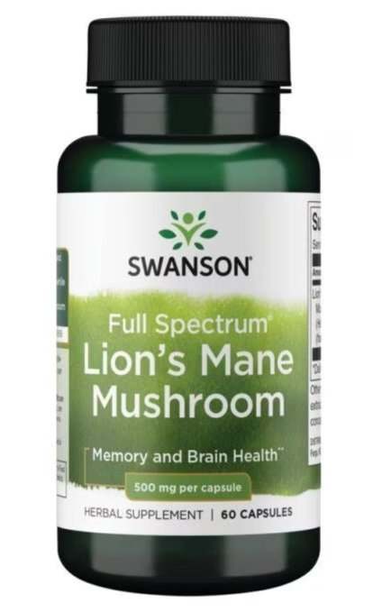 Swanson Full Spectrum Lion s Mane Mushroom, 500mg - 60 caps Online