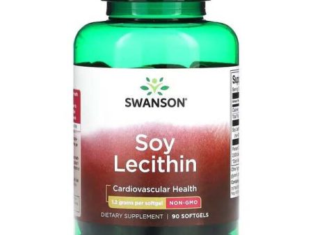 Swanson Soy Lecithin, 1200mg - 90 softgels Hot on Sale