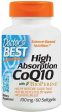 Doctor s Best High Absorption CoQ10 with BioPerine, 100mg - 60 softgels Online now