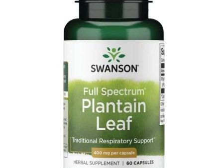 Swanson Full Spectrum Plantain Leaf, 400mg - 60 caps Fashion