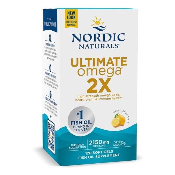 Nordic Naturals Ultimate Omega 2X, 2150mg Lemon - 120 softgels Supply