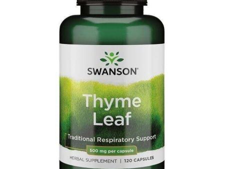 Swanson Thyme Leaf, 500mg - 120 caps Discount